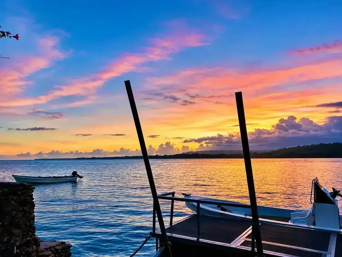 Sunset over the Segond Channel from the jetty